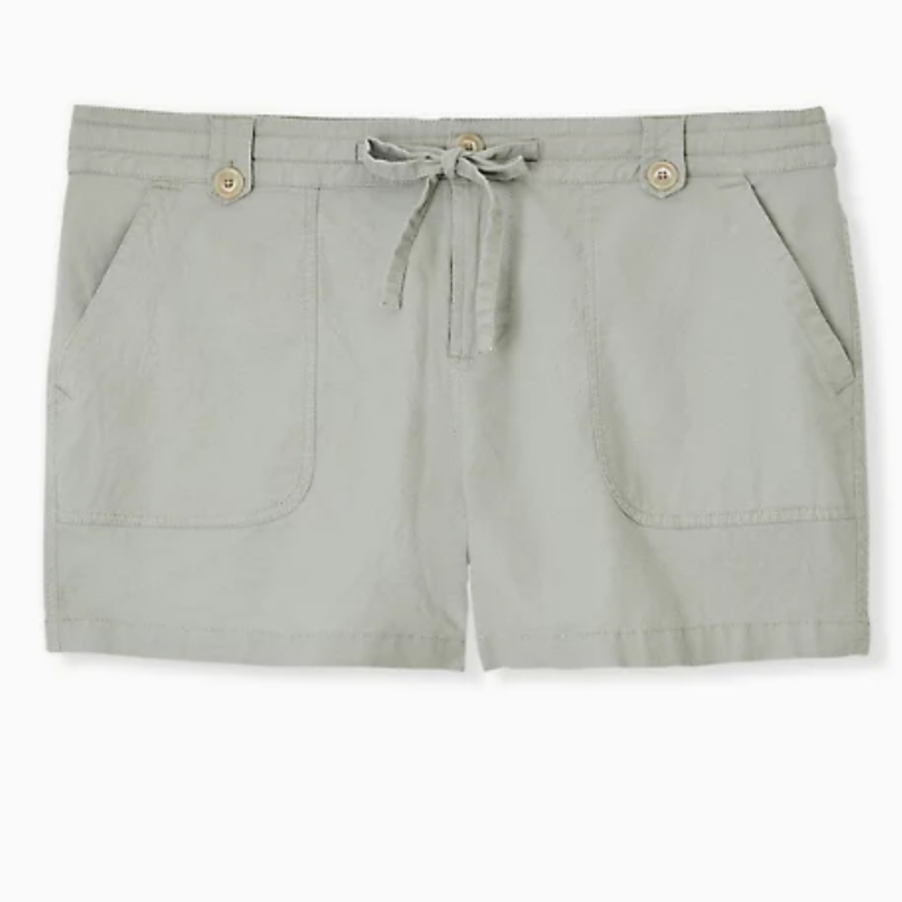 Torrid 16 stretch linen shorts nwt